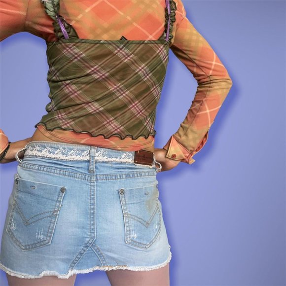 Vivienne Westwood Mini Denim Skirt - Picture 2 of 4